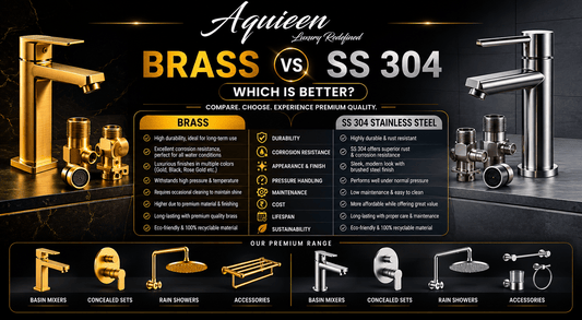 Brass vs Stainless Steel Bathroom Fittings: Which is Better?
