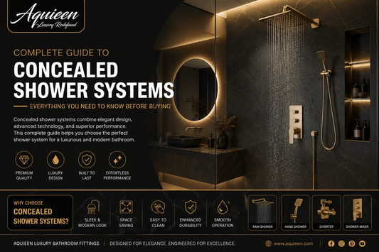 Concealed Shower Systems, Aquieen, bathroom fittings ,luxury modern bathroom fittings