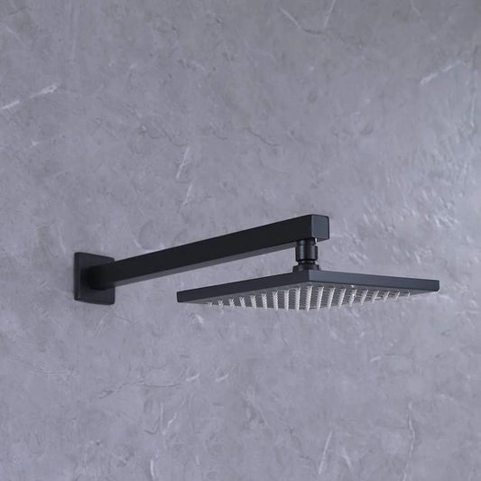 18-Inches Shower Arm | Heavy-Duty Stainless Steel | Matte Black Finish | Wall-Mounted