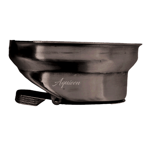 6-Inch Anti-Foul Cockroach Trap | Matte Black SS304 Floor Drain Cover for Hair, Odor & Insect Control