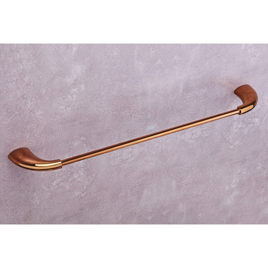 24-Inch Brass Towel Rod | Rose Gold Finish Wall-Mounted Holder with PVD Coating - Entice Series