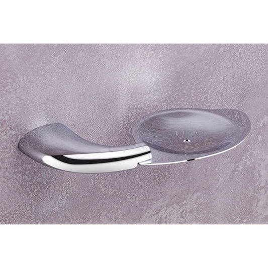 Wall-Mounted Brass Soap Dish in Chrome Finish - Heavy-Duty, Elegant & Durable - Entice Series