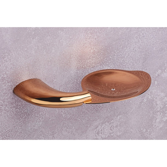 Wall-Mounted Brass Soap Dish in Rose Gold Finish with PVD Coating - Heavy-Duty, Elegant & Durable - Entice Series