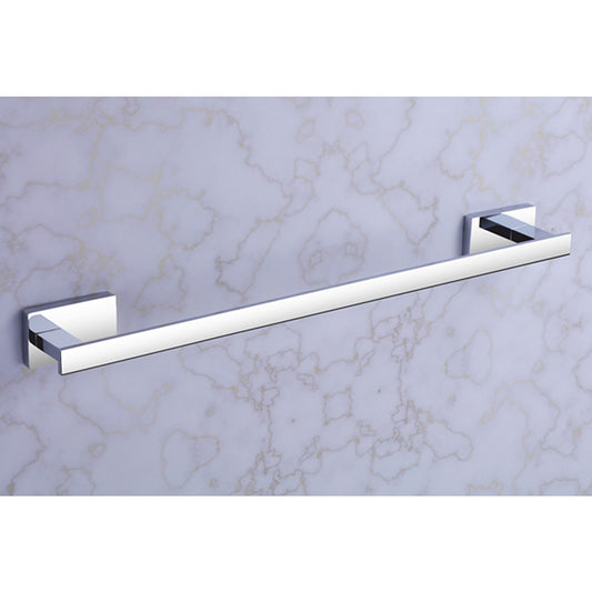 24-Inch Brass Towel Rod | Chrome Finish Wall-Mounted Holder with Stand for Bathroom & Spa - Amarillo Series