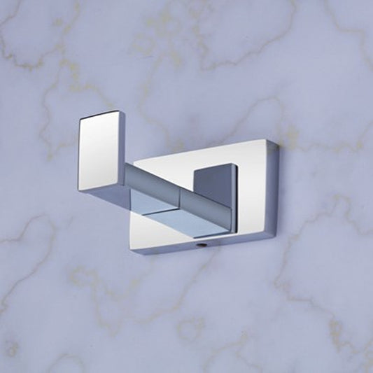 Robe Hook in Chrome Finish, Brass Made, Wall-Mounted Towels & Clothes Hanger
