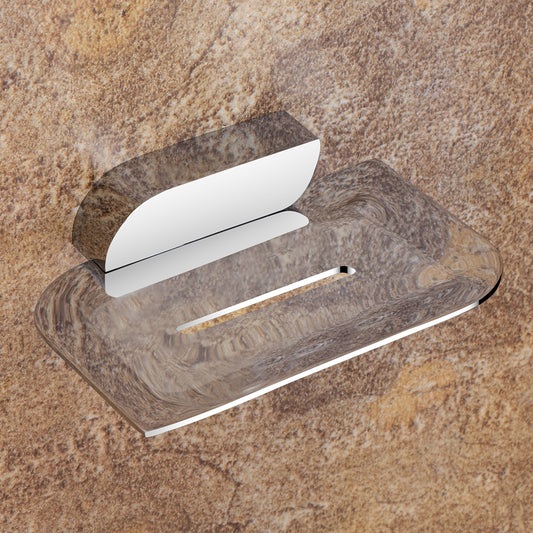 Wall-Mounted SS304 Soap Dish in Chrome Finish - Heavy-Duty, Elegant & Durable - Velancia Series