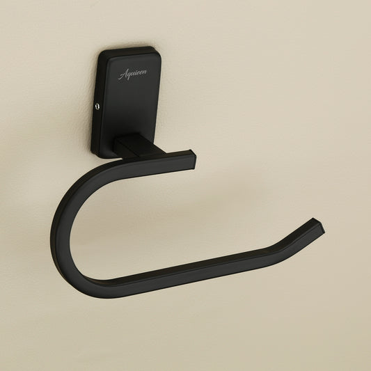 Wall-Mounted Napkin Ring Holder - Heavy-Duty SS304 Stainless Steel in Matte Black Finish with Powder Coating - Compel Series