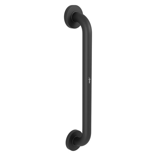 16-Inch Wall-Mounted Solid Grab Bar | Heavy-Duty SS304 Stainless Steel Body in Matte Black Finish & Powder Coating | Safety Support Handle for Bathrooms & Elderly Assistance