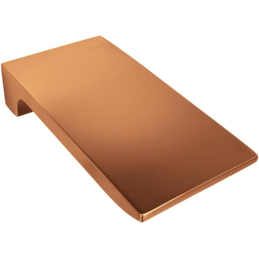 Wall-Mounted Plain Spout Without Controller in Rose Gold Finish, Made of SS304 Grade Stainless Steel, Cascade Style Waterfall