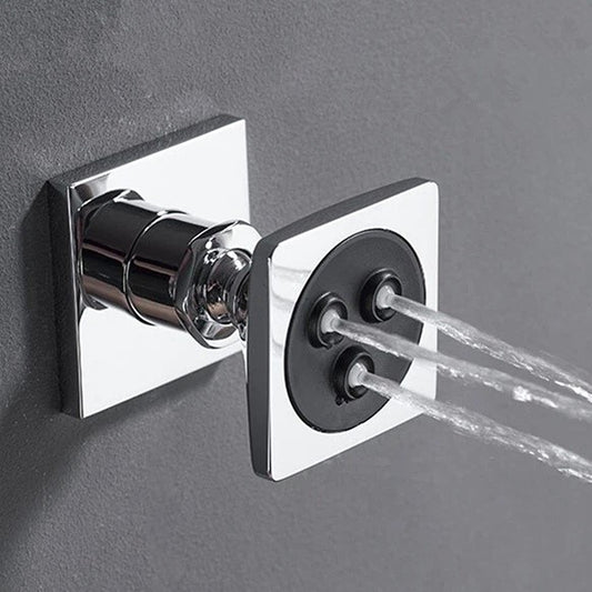 2-Inch Round SS304 Body Shower Jet - Chrome Finish | Heavy-Duty Wall-Mounted Jet