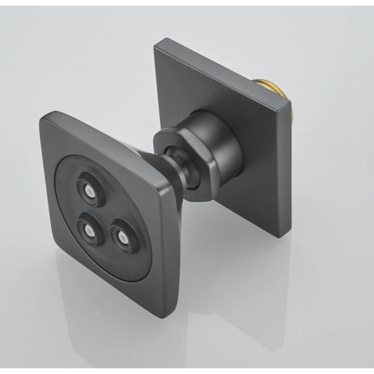 2-Inch Round SS304 Body Shower Jet - Matte Black Finish | Heavy-Duty Wall-Mounted Jet