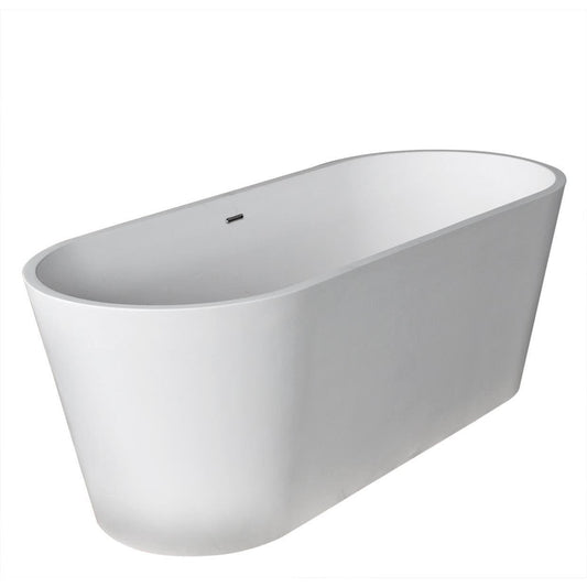 Freestanding Bath Tub 1700x750x700 mm - Oval White Acrylic Soaking Tub for Bathroom, Home Spa & Hotels