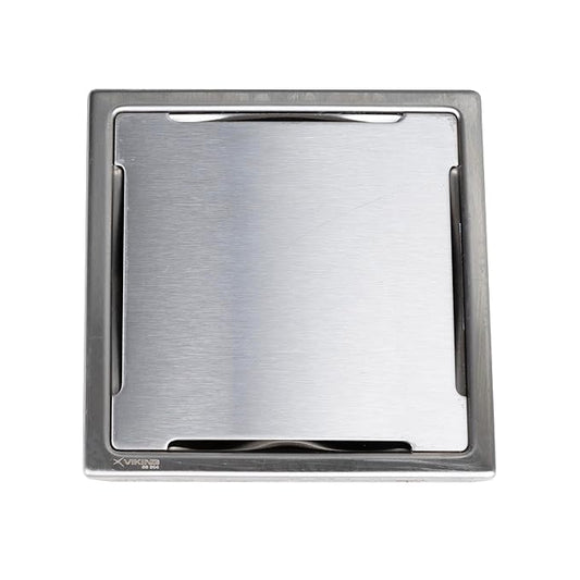 6x6 Inch Floor Grating / Drainer In Matte Finish | Suzan Design & SS304 Drainer | Anti-Clog & Drain Cover & Kitchen