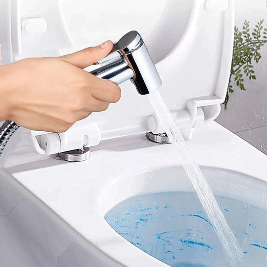 Health Faucet Set in Chrome Finish - ABS Jet Spray with 1m SS Hose & Hook