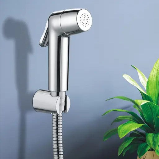 Health Faucet Set in Chrome Finish - Bullet Series ABS Jet Spray with 1m SS Hose & Hook