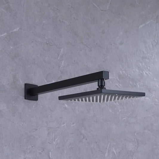 18-Inches Shower Arm | Heavy-Duty Stainless Steel | Matte Black Finish | Wall-Mounted