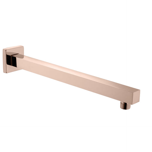 18-Inches Shower Arm | Heavy-Duty Stainless Steel | Rose Gold Finish | Wall-Mounted