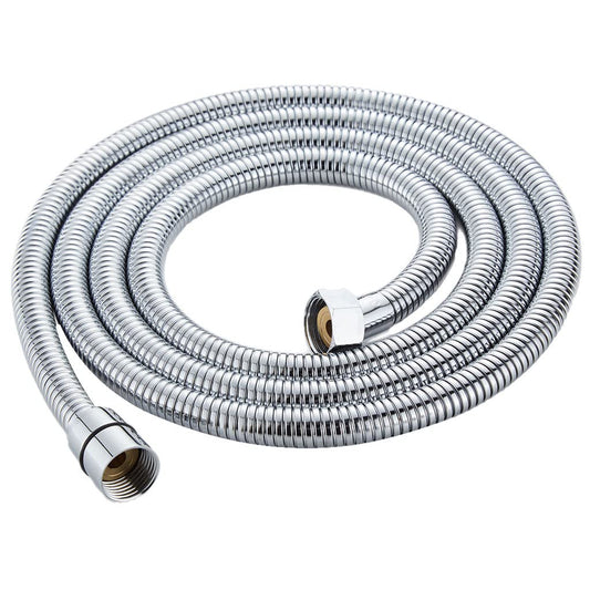 1-Meter SS304 Flexible Shower Hose in Chrome Finish | Leak-Proof & High-Pressure Hand Shower Pipe