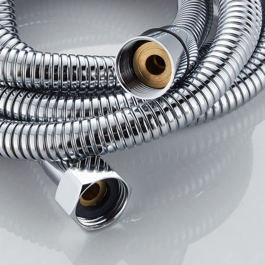 1-Meter SS304 Flexible Shower Hose in Chrome Finish | Leak-Proof & High-Pressure Hand Shower Pipe