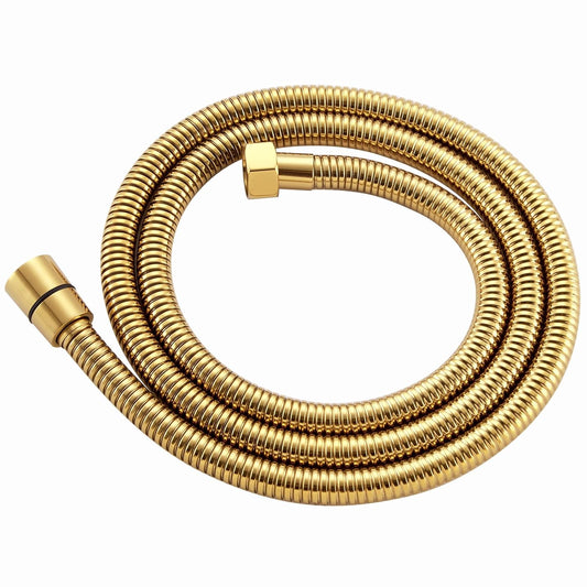 1-Meter SS304 Flexible Shower Hose in Gold Finish | PVD-Coated, Anti-Corrosion High-Pressure Tube