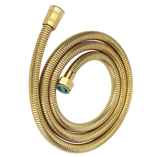 1.5-Meter SS304 Flexible Shower Hose in Gold Finish | PVD-Coated, Leak-Proof Bathroom Pipe