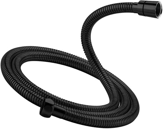 1.5-Meter SS304 Flexible Shower Hose in Matte Black Finish | Rust-Proof High-Pressure Shower Pipe