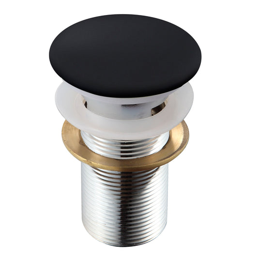 3-Inch Brass Pop-Up Waste Coupling - Ceramic Black Finish | Sink Drain for Wash Basins & Kitchen Use