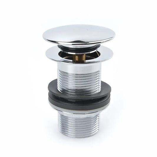 3-Inch Brass Pop-Up Waste Coupling - Chrome Finish | Sink Drain for Wash Basins & Kitchen Use