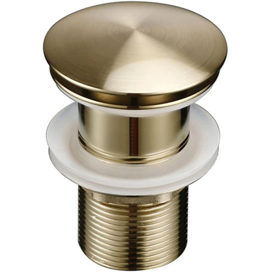 3-Inch Brass Pop-Up Waste Coupling - Gold Finish | Sink Drain for Wash Basins & Kitchen Use