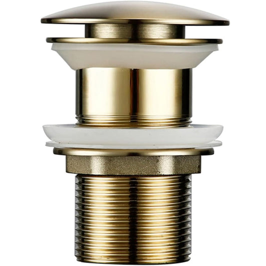 3-Inch Brass Pop-Up Waste Coupling - Gold Finish | Sink Drain for Wash Basins & Kitchen Use