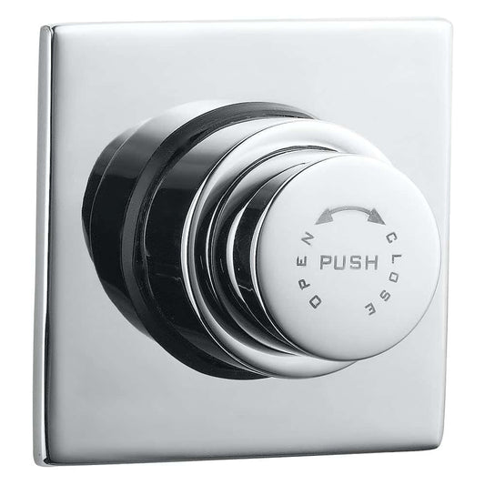 Wall-Mounted 1.25-inch Square Flush Valve in Chrome FInish | Brass Toilet Flush Valve with PVD Coating | Flush Valves, Restrooms Toilet Installation