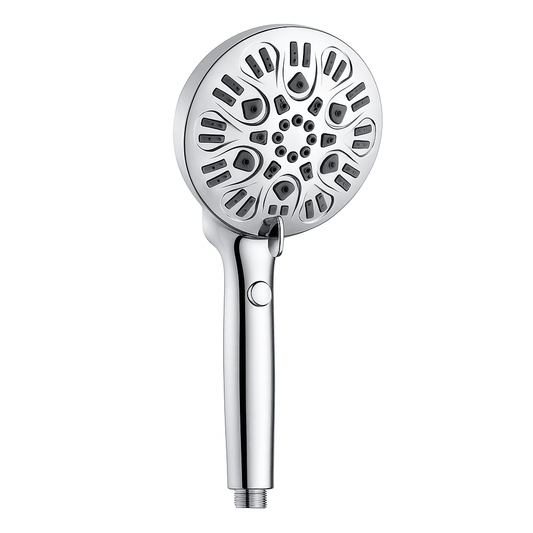 11-Function Aromatherapy Hand Shower, Chrome Finish, ABS Body, Wall-Mounted for Bathroom Use - Aromatherapy Experience