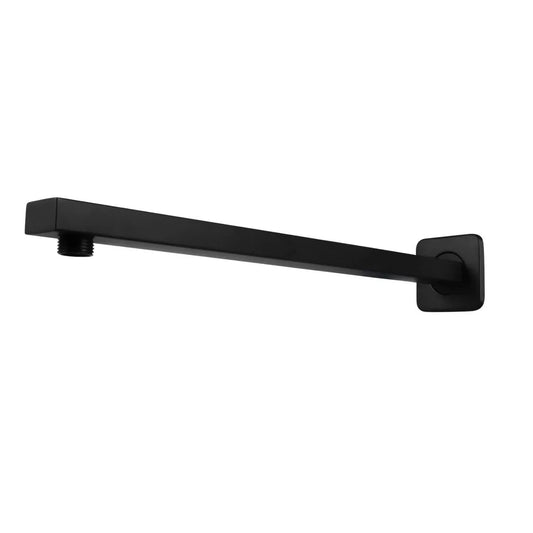 18-Inches Shower Arm | Heavy-Duty Stainless Steel | Matte Black Finish | Wall-Mounted