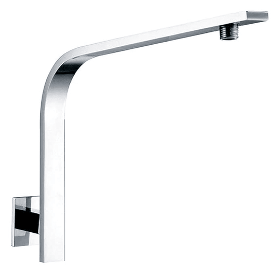 8x24-Inches Shower Arm | Heavy-Duty Stainless Steel | Silver Finish | Wall-Mounted |  L-Shaped