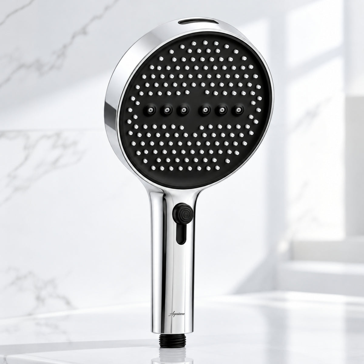 Aquieen Aqua Fall Overhead Shower with Hand Shower & Flexible Hose - Chrome