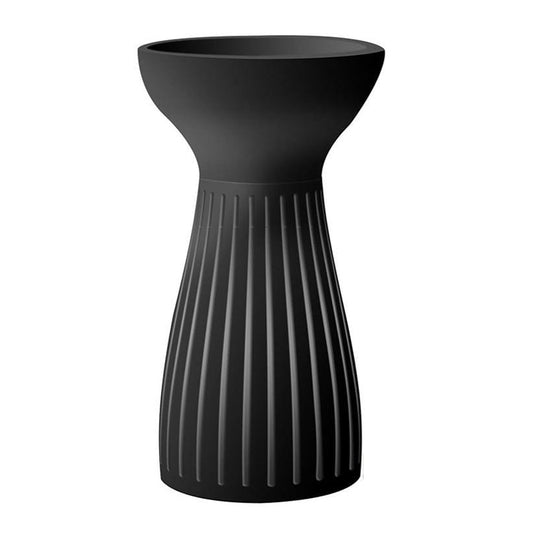 Hourglass Black ABS Freestanding Wash Basin Floor-Mounted Bathroom Sink 450x450x860 mm - Stylish Modern Basin for Home & Commercial Spaces