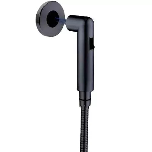 Health Faucet Set in Matte Black Finish - Magna Series ABS Jet Spray with 1m Hose & Magnetic Hook
