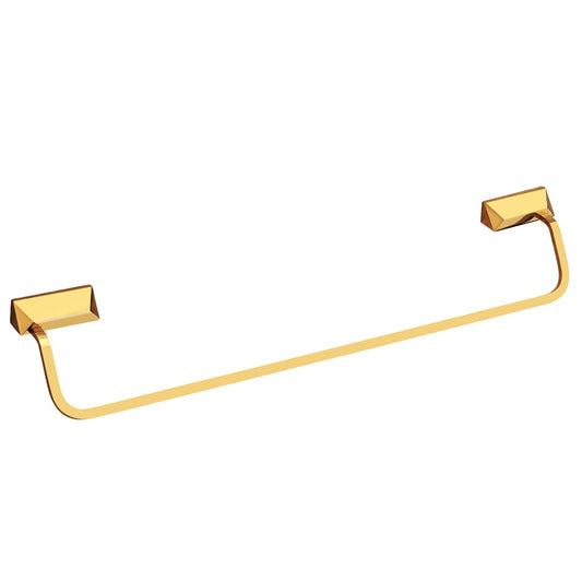 24-Inch Brass Towel Rod | Gold Finish Wall-Mounted Holder with PVD Coating - Zura Series