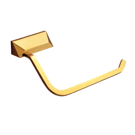 Wall-Mounted Napkin Ring Holder - Heavy-Duty Brass in Gold Finish with PVD Coating - Zura Series