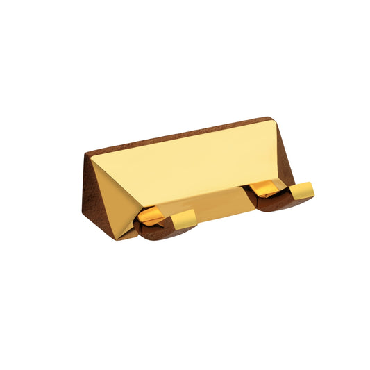 Robe Hook in Gold Finish with PVD Coating, Brass Made, Wall-Mounted Towels & Clothes Hanger