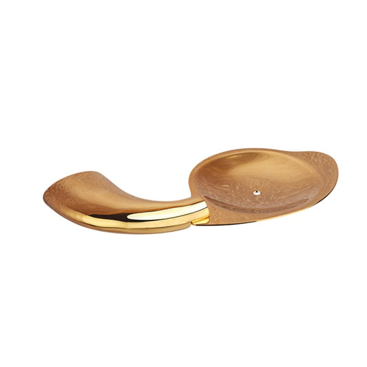 Wall-Mounted Brass Soap Dish in Gold Finish with PVD Coating - Heavy-Duty, Elegant & Durable - Entice Series