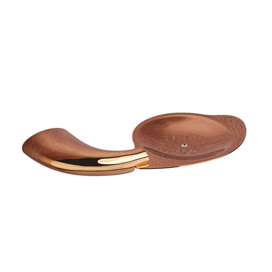 Wall-Mounted Brass Soap Dish in Rose Gold Finish with PVD Coating - Heavy-Duty, Elegant & Durable - Entice Series