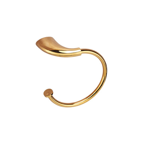 Wall-Mounted Napkin Ring Holder - Heavy-Duty Brass in Gold Finish with PVD Coating - Entice Series