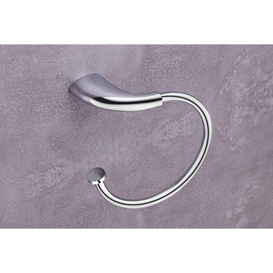 Wall-Mounted Napkin Ring Holder - Heavy-Duty Brass in Chrome Finish - Entice Series