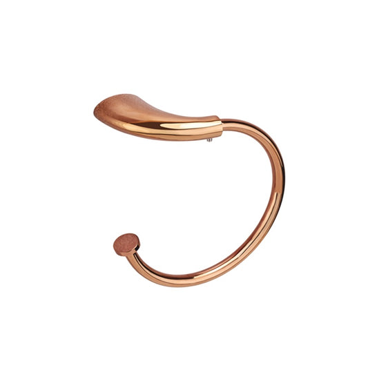 Wall-Mounted Napkin Ring Holder - Heavy-Duty Brass in Rose Gold Finish with PVD Coating - Entice Series