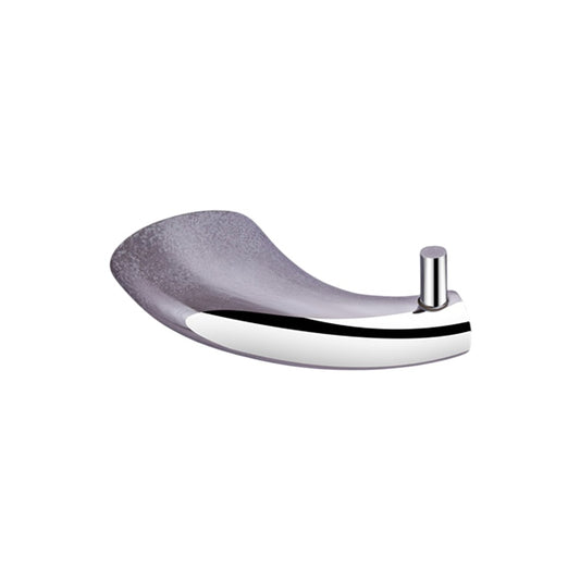 Robe Hook in Chrome Finish, Brass Made, Wall-Mounted Towels & Clothes Hanger
