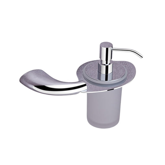 Liquid Soap Dispenser Chrome Finish, Brass Made, Wall-Mounted for Bathroom & Kitchen Use - Entice Series