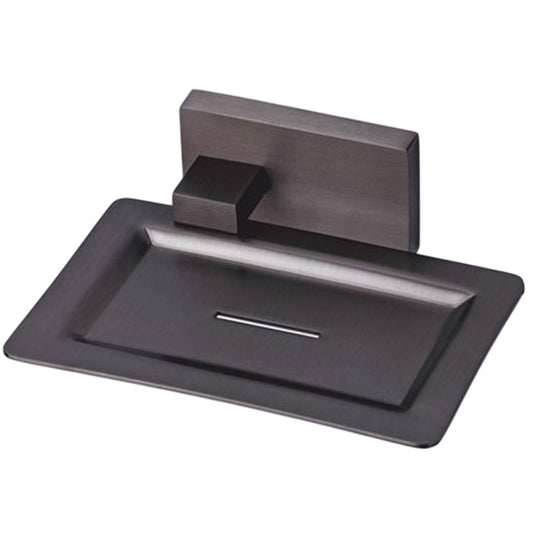 Wall-Mounted Brass Soap Dish in Matte Black Finish with Powder Coating - Heavy-Duty, Elegant & Durable - Amarillo Series