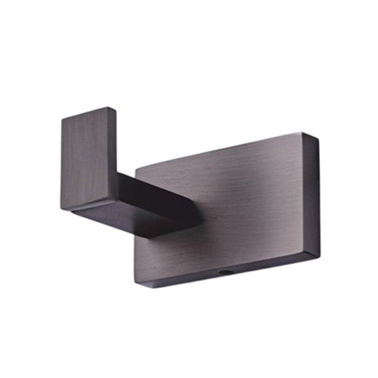 Robe Hook in Matte Black Finish with Powder Coating, Brass Made, Wall-Mounted Towels & Clothes Hanger