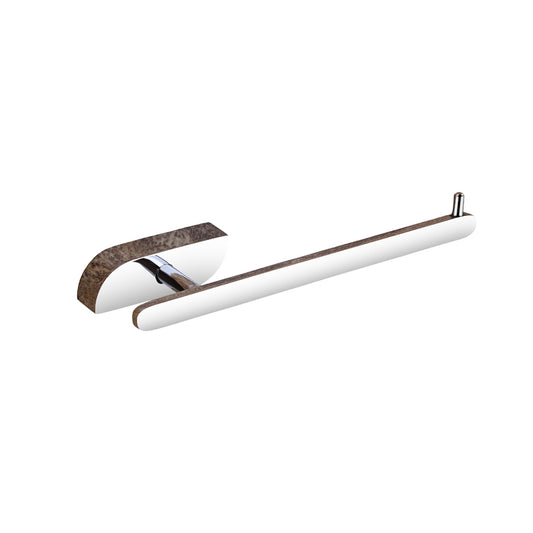 Wall-Mounted Napkin Ring Holder - Heavy-Duty Brass in Chrome Finish - Velancia Series